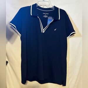 Nautica Blue Polo Shirt Classic Style